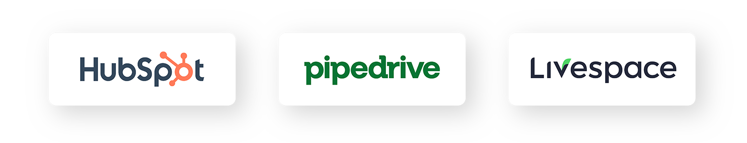 hubspot-pipedrive-livespace-logo